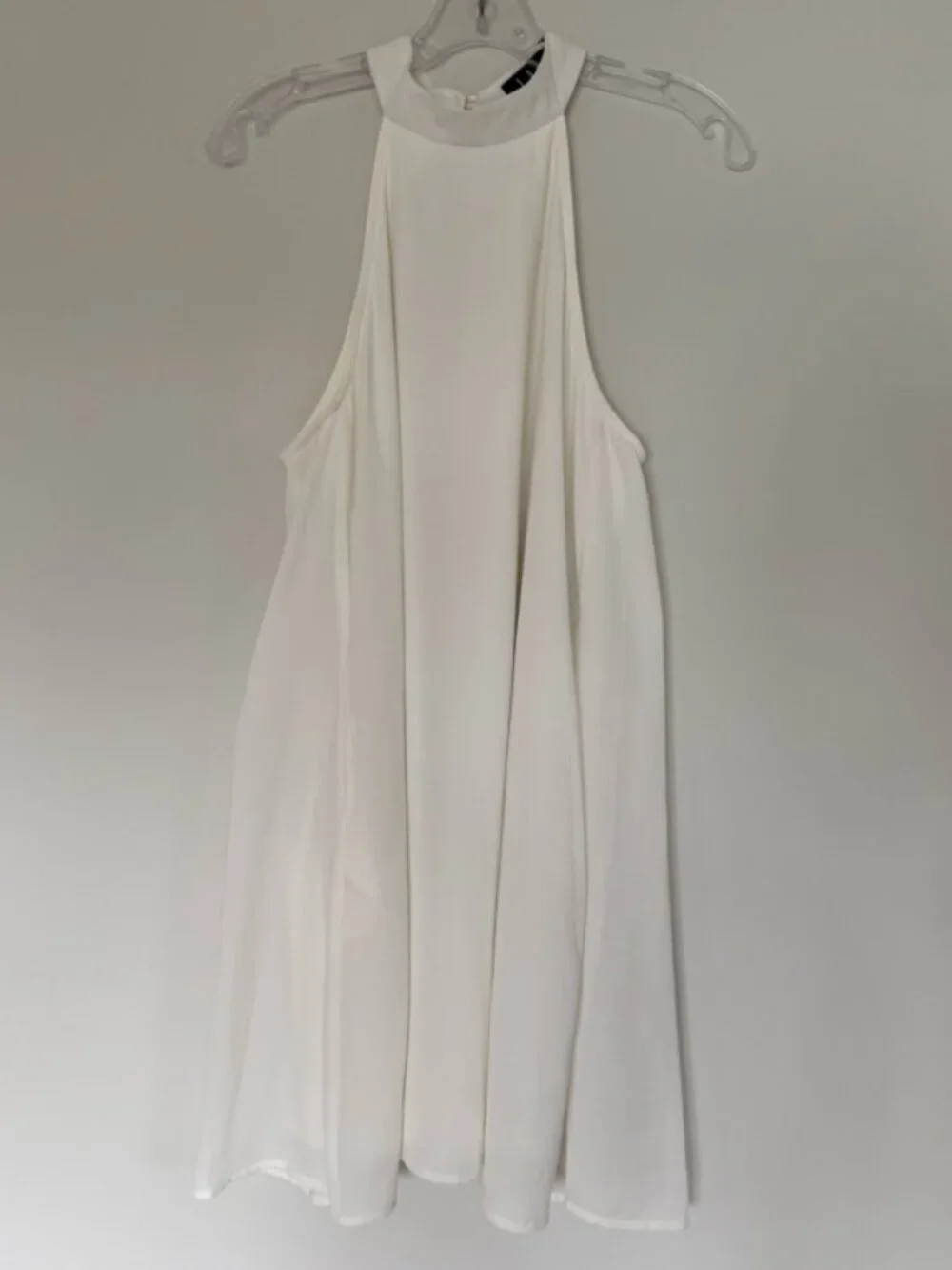 Lulus White Halter Mini Dress Small - Picture 2 of 4